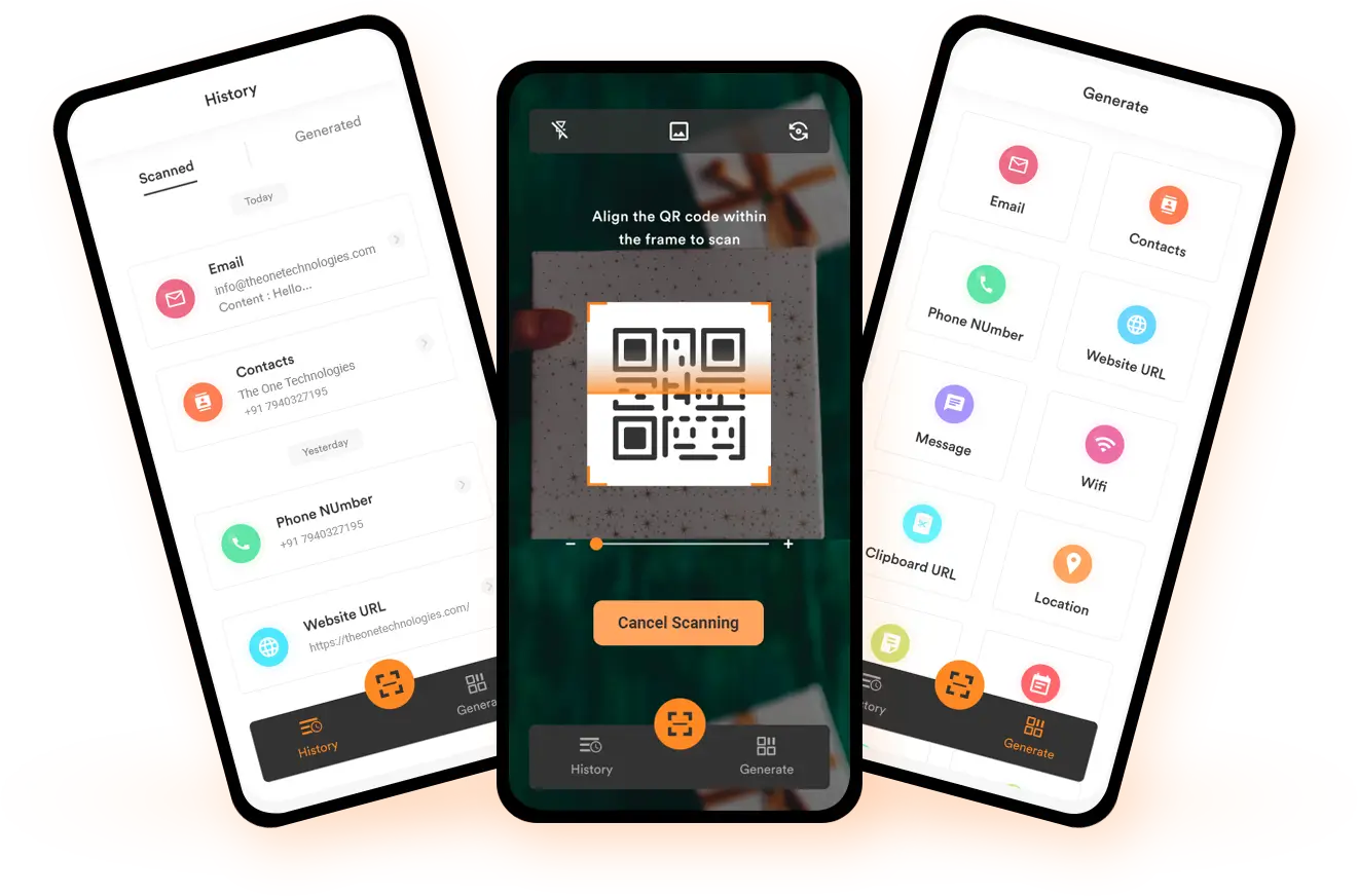 qrcode in mobile app